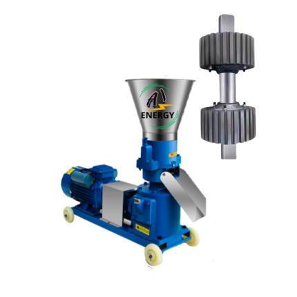 Peletizadora 80kg/hora de 2 rodillos