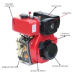 MOTOR DIESEL 7HP, 3600RPM - Imagen 2
