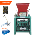 BLOQUERA ESTACIONARIA IMPORTADA GRANDE CON CONTROL ELECTRICO CON TOLVA MODELO 4-35B