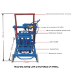 BLOQUERA PONEDORA IMPORTADA PEQUEÑA MODELO 2-45 - Imagen 2