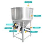 MEZCLADORA DE ALIMENTOS EN ACERO INOXIDABLE - Imagen 2