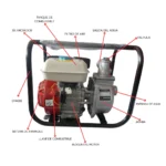 MOTOBOMBA A GASOLINA 7.5 HP MODELO WP-20-HP - Imagen 2