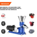 PELETIZADORA 150-200kg/HORA DE 3 RODILLOS 2 DISOS DE OBSEQUIO