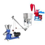 LÍNEA DE PRODUCCIÓN PARA LA FABRICACIÓN DE PELLETS CON PELETIZADORA, TUBO TRANSPORTADOR, MEZCLADORA DE ALIMENTOS, PICAPASTO - Imagen 2