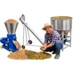 LÍNEA DE PRODUCCIÓN PARA LA FABRICACIÓN DE PELLETS CON PELETIZADORA, TUBO TRANSPORTADOR, MEZCLADORA DE ALIMENTOS - Imagen 6