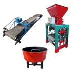 LINEA DE PRODUCCIÓN SEMIAUTOMATICA BLOQUERA CON CONTROL ELÉCTRICO CON TOLVA CON 1 MOTOR DE ELEVACIÓN Y 3 MOTORES VIBRATORIOS - BANDA TRANSPORTADORA Y MEZCLADORA DE MORTERO - Imagen 5