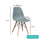 1028C- SILLA EAMES CLÁSICA - Imagen 2