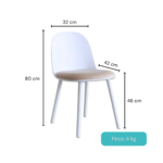 1059- SILLA BONDI COJÍN EN TERCIOPELO - Imagen 2