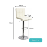1156- SILLA DE BARRA VINTAGE CUERO PU - Imagen 2