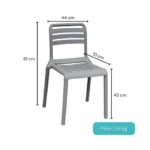 1241A- SILLA COSTA EN POLIPROPILENO - Imagen 2