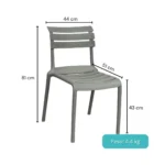 1242A- SILLA HELENA EN POLIPROPILENO - Imagen 2