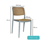 1318- SILLA PP SOLEA CUADRADA - Imagen 2