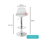 1320A - SILLA GIRATORIA PARA BARRA TULIP - Imagen 2
