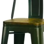 1508-1 - TABURETE METÁLICO CON ASIENTO EN MADERA - Imagen 6