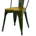 1518-1 - SILLA METÁLICA TOLIX CON ASIENTO DE MADERA - Imagen 3
