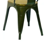 1518-1 - SILLA METÁLICA TOLIX CON ASIENTO DE MADERA - Imagen 6