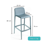 3029 - SILLA LECCO PARA BARRA PP 2 ALTURAS - Imagen 2