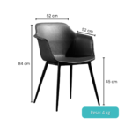 38003- SILLA GLAMMY LUXURY MICROCUERO - Imagen 2
