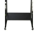 ESCRITORIO COMPACTO ELEGANTE NEGRO VIDRIO Y METAL – RX-7902 - Imagen 5