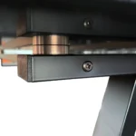 ESCRITORIO CON SUPERFICIE EN VIDRIO, EXTENSIÓN Y GAVETEROS – CT-3377 - Imagen 3