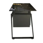 ESCRITORIO CON GAVETEROS DISEÑO MODERNO VIDRIO Y METAL – PREMIUM - Imagen 7