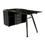 ESCRITORIO PREMIUM MODERNO VIDRIO Y METAL ALTA DURABILIDAD – RX-D1168 - Imagen 7