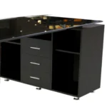 ESCRITORIO PREMIUM MODERNO VIDRIO Y METAL ALTA DURABILIDAD – RX-D1168 - Imagen 3