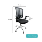 SILLA ERGONÓMICA CON SOPORTE LUMBAR – KATALINA - Imagen 2
