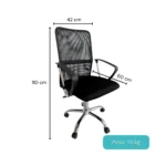 SILLA EJECUTIVA ERGONÓMICA MALLA PREMIUM – KARINA - Imagen 2