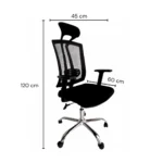 SILLA EJECUTIVA Y RECLINABLE CON CABECERA – BETTY - Imagen 2