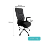 SILLA ERGONÓMICA CON RESPALDO ALTO Y SOPORTE LUMBAR – ALEXA - Imagen 2