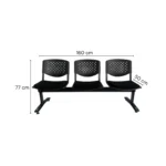 SILLA DE ESPERA 3 PUESTOS – TÁNDEM PREMIUM - Imagen 2