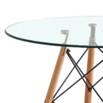 1542C-TRN - MESA EAMES DE CRISTAL 80 CM - Imagen 8