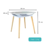 1545A - MESA CUADRADA CESTO 70 CM2 - Imagen 2