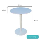 1548 - MESA METÁLICA COFFE 60 CM - Imagen 2