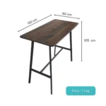 38004 - MESA PARA BARRA MADERA OSCURA - Imagen 2