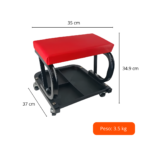 1568C - SILLA PARA MECANICO CON RUEDAS Y BANDEJA - Imagen 2