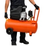 Compresor De Aire Horizontal 2 Hp X 40 L Anaranjado - Imagen 5