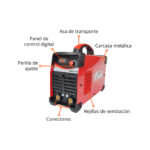 4204 - INVERSOR ROJO CICLO TRABAJO 80 MMA 250 AMP - Imagen 2