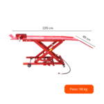 2192A - GRÚA NEUMÁTICA PARA MOTO DE 800 LB - Imagen 2