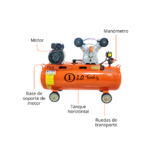 3405 - COMPRESOR DE AIRE HORIZONTAL 3 HP – TANQUE 70 L, 110 V, TRANSMISIÓN POR CORREA - Imagen 2