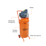9422B - COMPRESOR DE AIRE VERTICAL 2 HP – TANQUE 100 L, 110 V, 8 BAR - Imagen 2