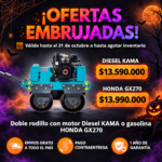 Doble rodillo compactador