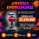 Regla vibratoria para concreto - Niveladora de pisos con motor y eje flexible