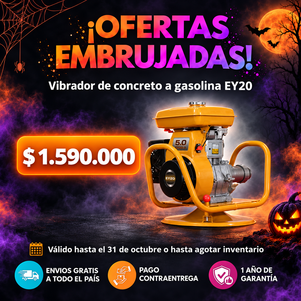 ¡Ofertas embrujadas! Vibrador de concreto-2-elementor-io-optimized Vibrador de concreto a gasolina EY20 - Imagen 1